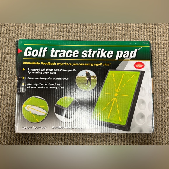 Golf Trace Strike Pad Practice Mat Callaway TaylorMade Titleist Swing Tracer - Picture 1 of 4